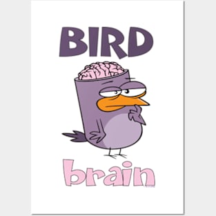 Birdbrain Design for Bird Lovers Posters and Art